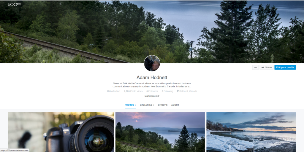 Find most recent photography by Adam Hodnett at 500px.com